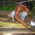  Indios Tupissara mostra em pratica o que aprendeu na oficina Agrofloresta.